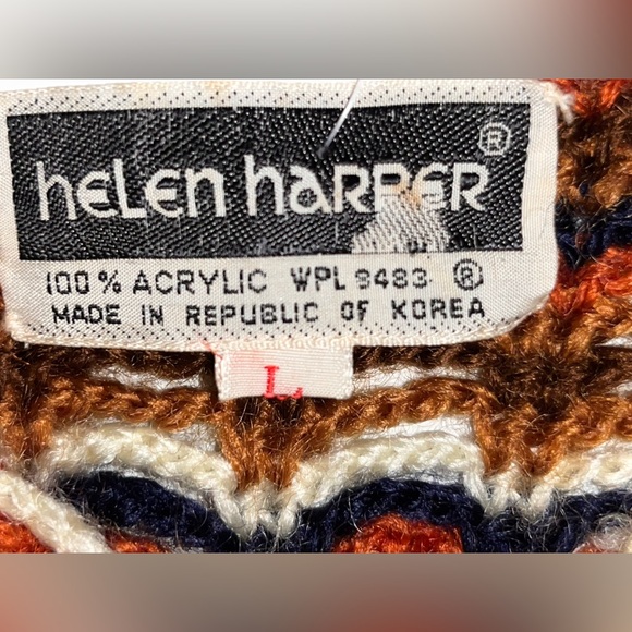 Helen Harper 60/70’s Handmade Crochet Dress Vest Coverup - Picture 5 of 6